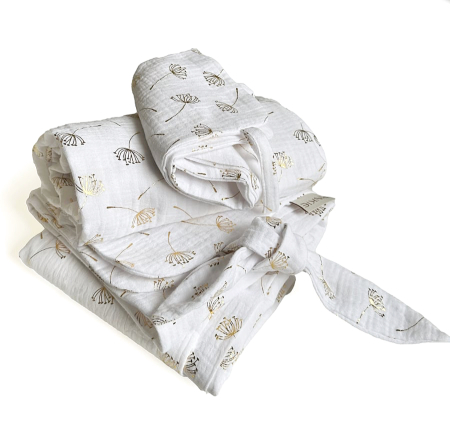 set Muslin Flower White